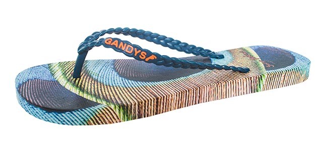 Serge 4 Gandys - Peacock Blue 