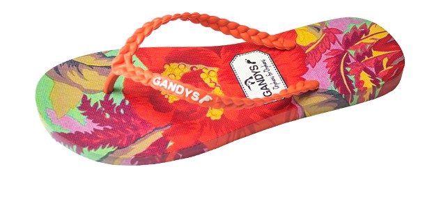 Prints - Orange Flower - Red